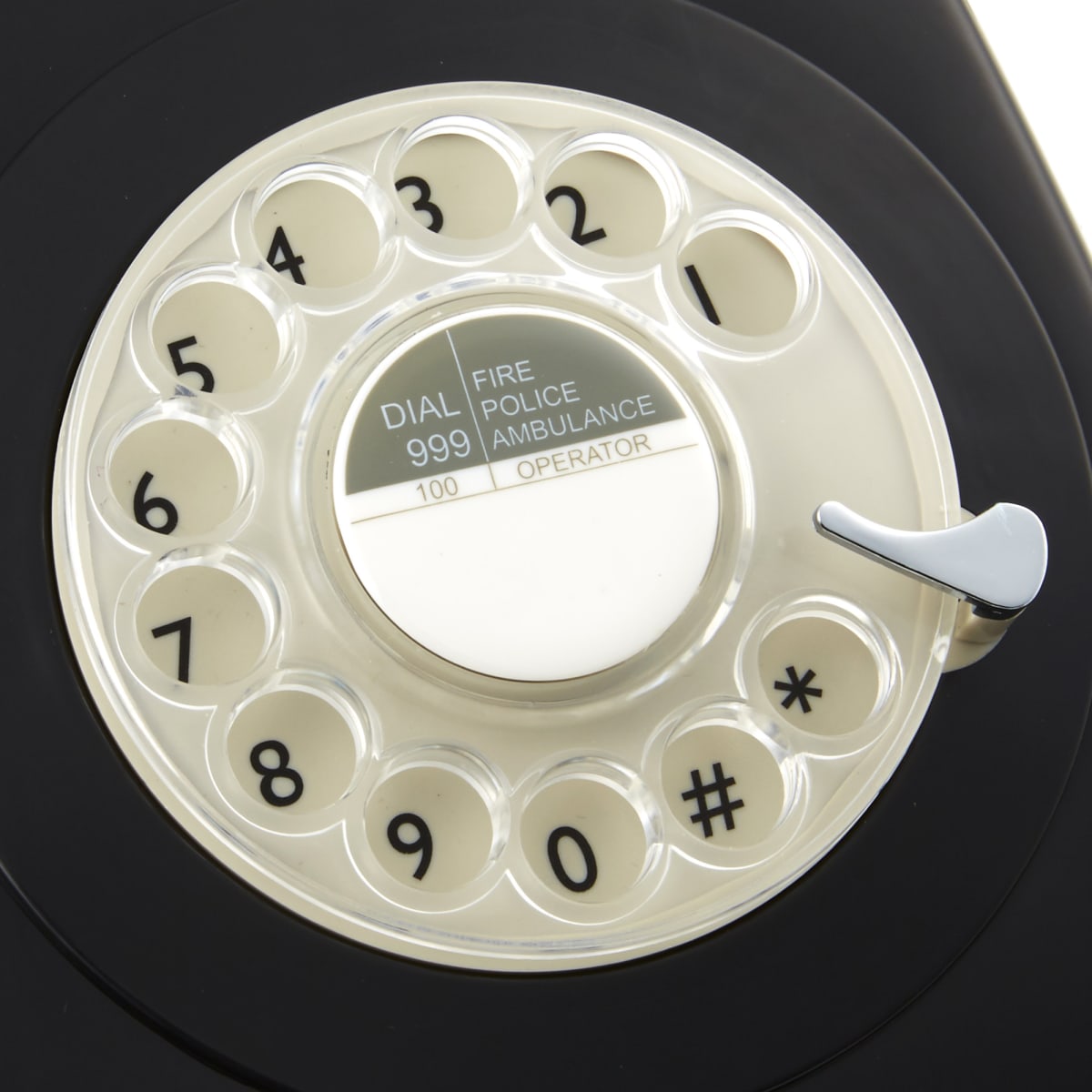 Téléphone à cadran GPO 746 Rotary, style britannique des années 70