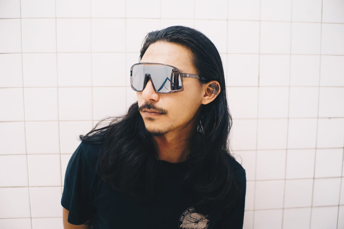 Lunettes de soleil CHPO Henrik, monture oversize en plastique recyclé et verres polarisés