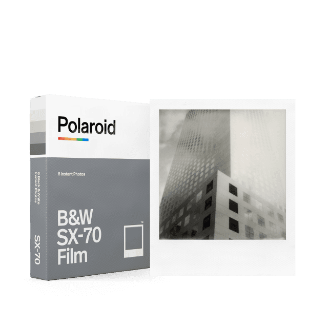 Polaroid Film SX-70 Noir et Blanc 8 photos