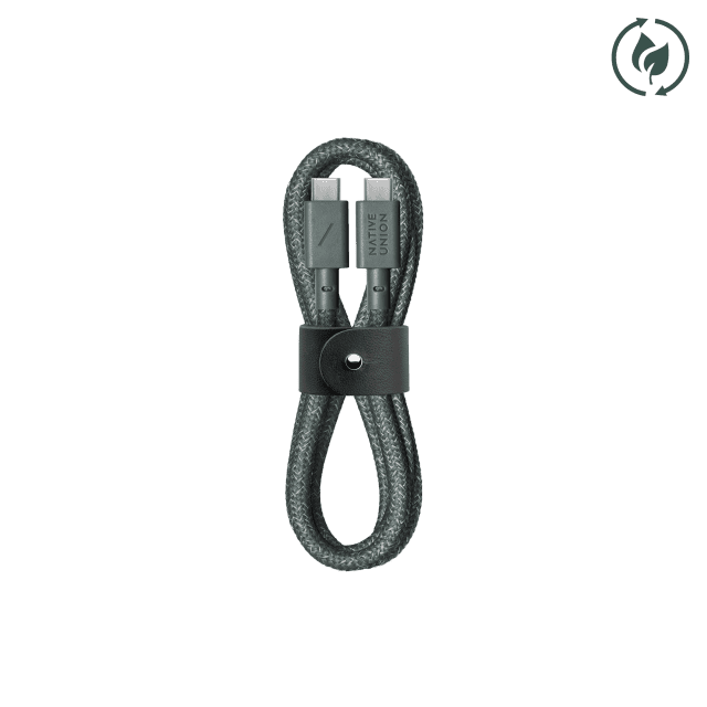 Native union Belt Cable USB-C vers USB-C Slate Green