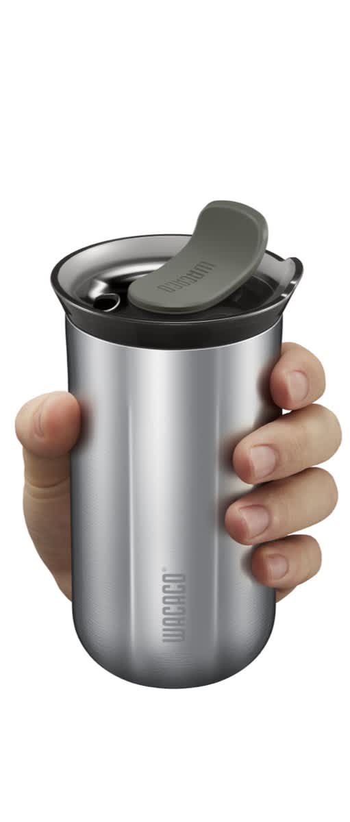 Wacaco Cuppamoka – Tasse en acier inoxydable double paroi, jusqu'à 300 ml
