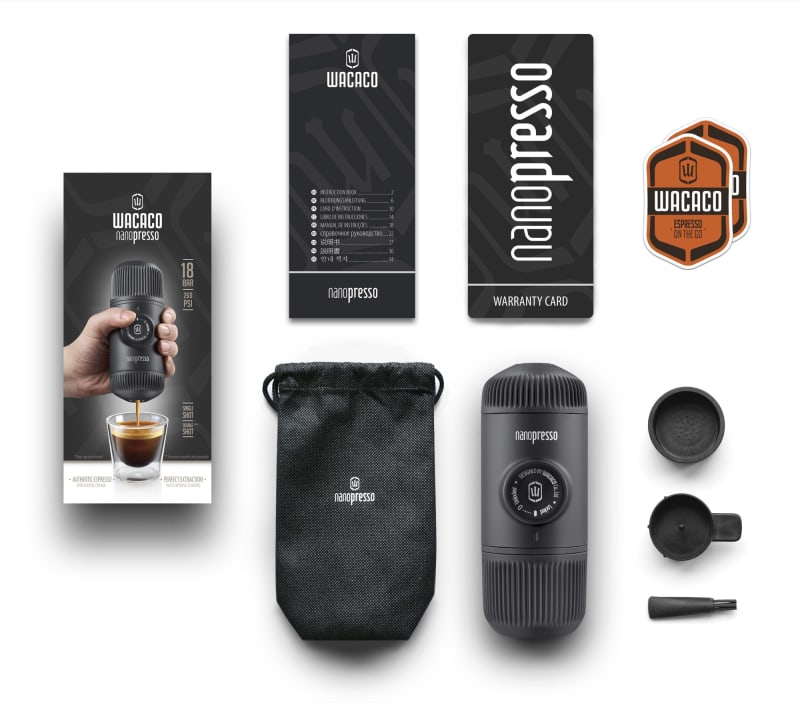 Wacaco Nanopresso + étui – Dans la boîte