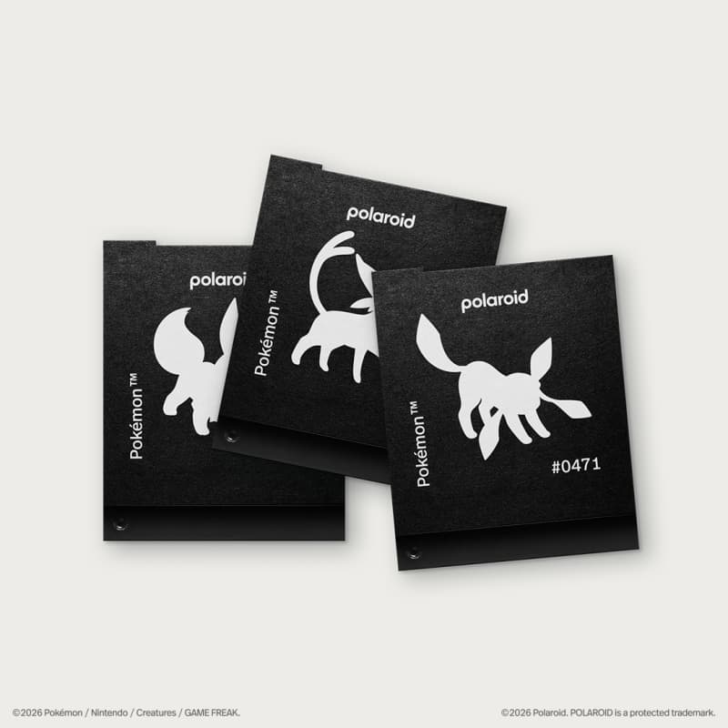 Designs et dark slides du film Polaroid i-Type Pokémon Edition