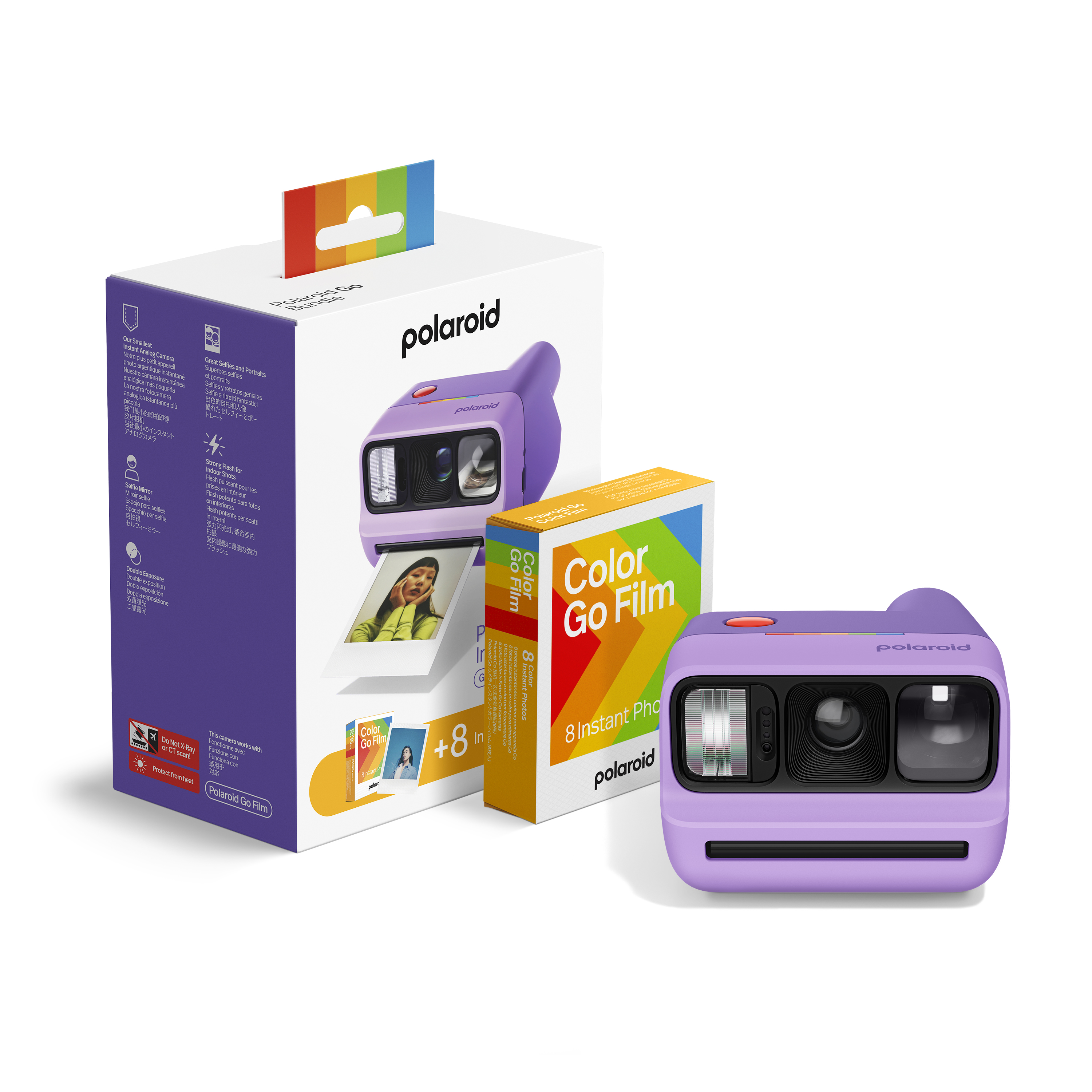 Polaroid Go Generation 3 Purple avec film couleur 8 photos