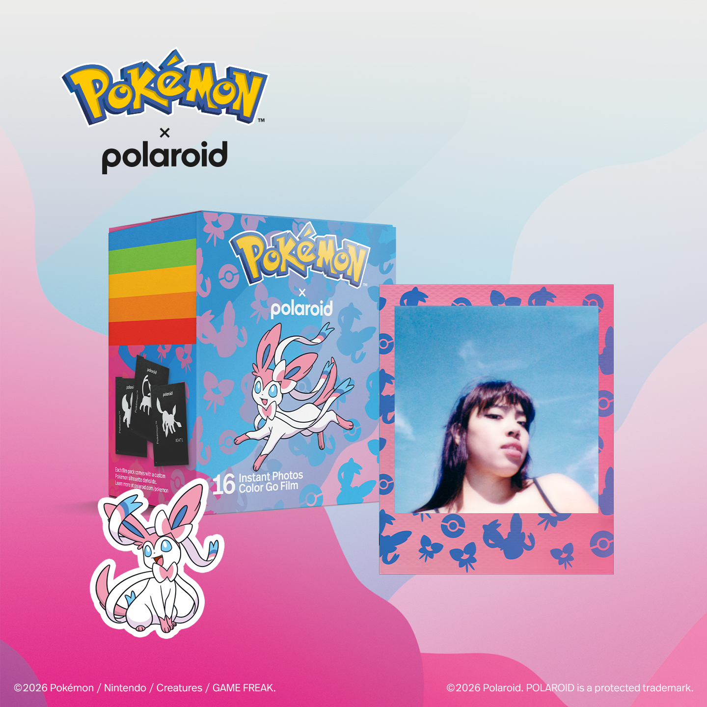 Film couleur Polaroid Go Sylveon Edition