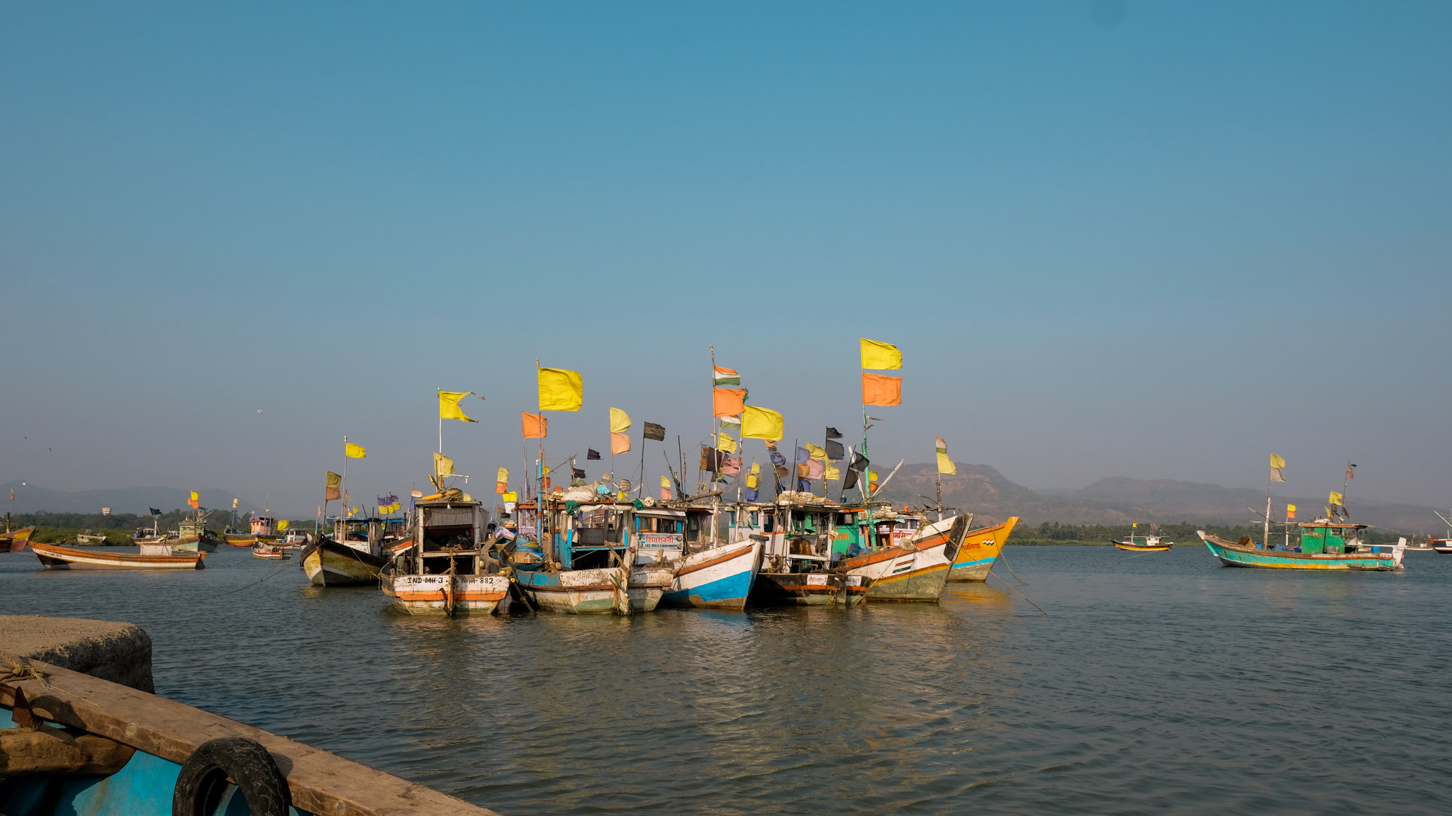 Fishing boats near Alibaug