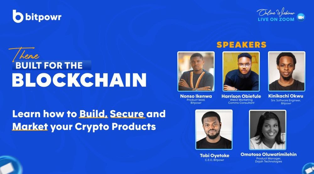 How to Build, Secure and Market Crypto Products - Bitpowr