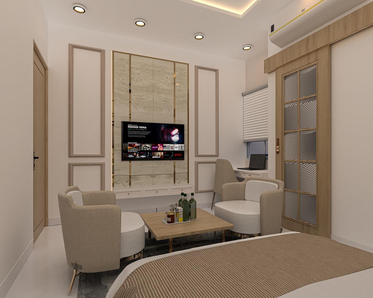 Elegant hotel lobby