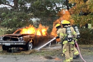 car fire training