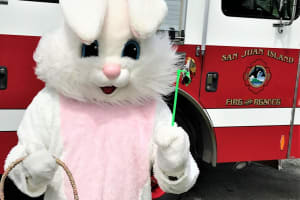Easter Bunny For Firefighters Association Event