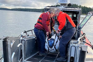 Marine Crew Training Unloading Patient