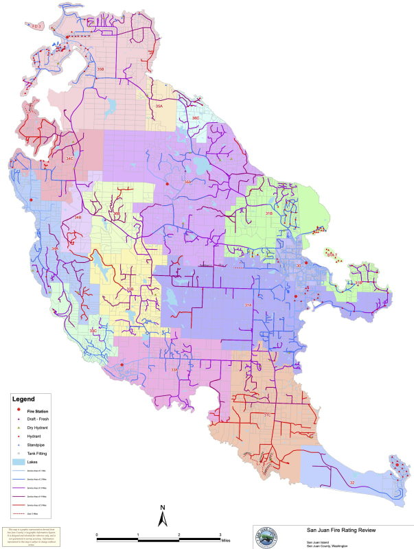 San Juan Island Fire Service Area Map