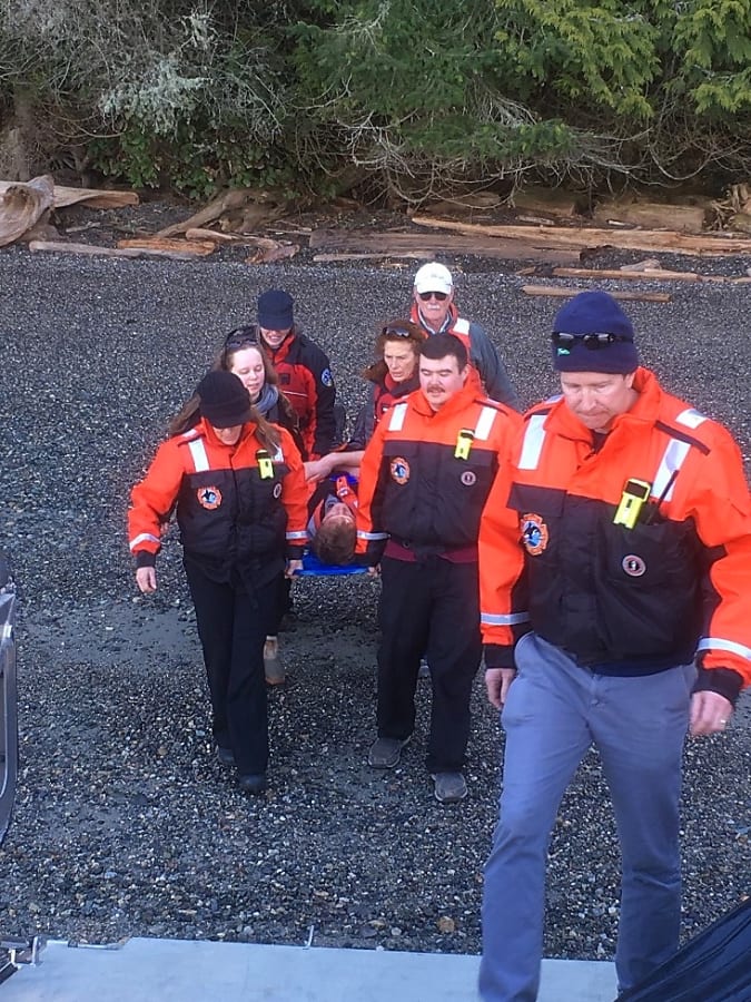 Marine Crew Training Loading Patient