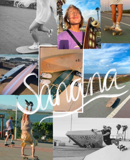collage of surfskate