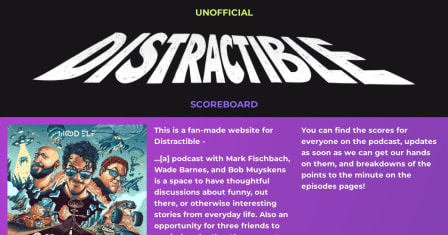 Picture of jasikpark's unofficial-distractible-scoreboard