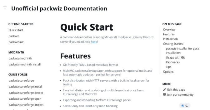 Picture of pengolod's packwiz-unofficial-docs