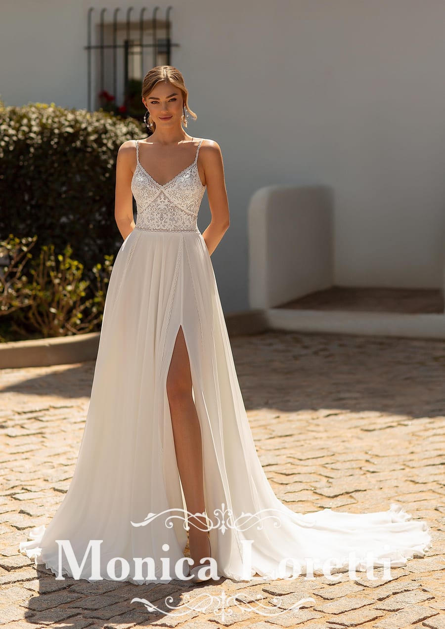 Vestido 8234 da Monica Loretti — Nelita Noivas Lisboa