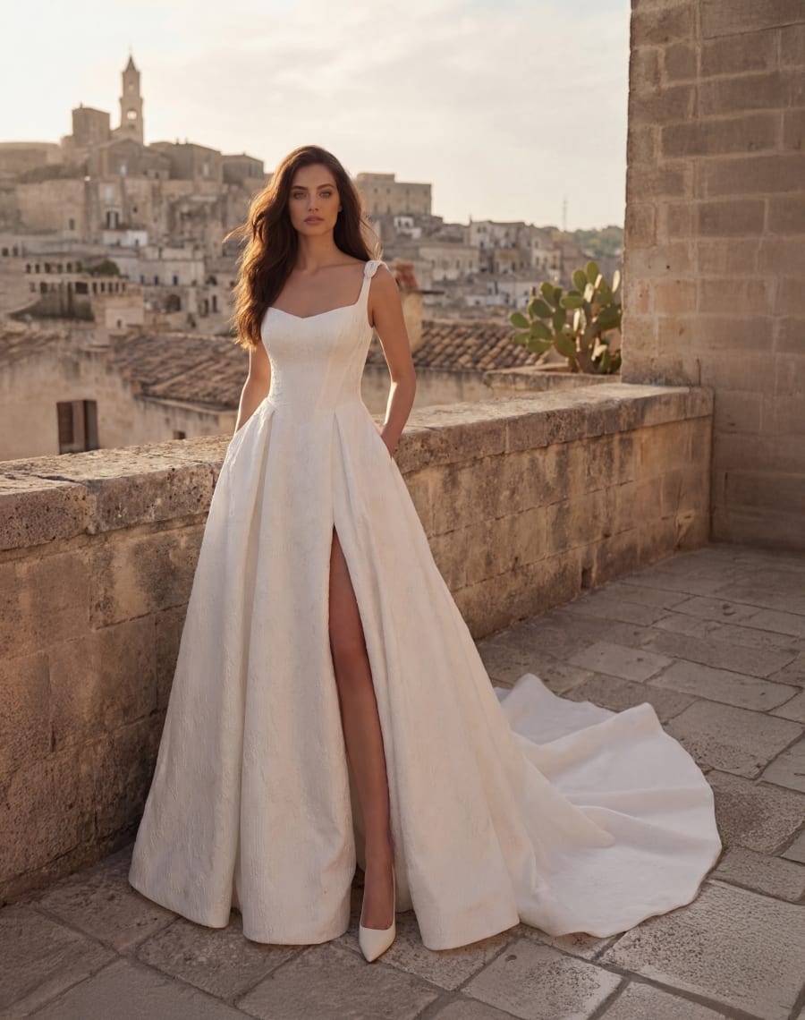 Vestido 8400 da Monica Loretti — Nelita Noivas Lisboa