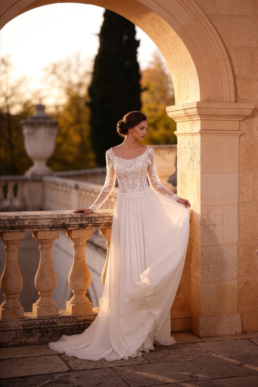 Vestido 8412 da Monica Loretti — Nelita Noivas Lisboa