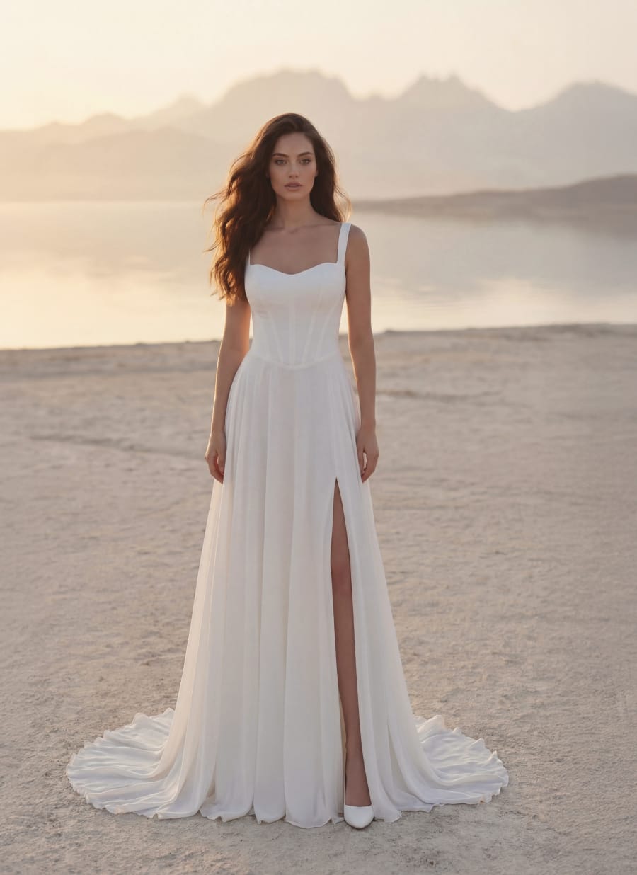 Vestido 8420 da Monica Loretti — Nelita Noivas Lisboa