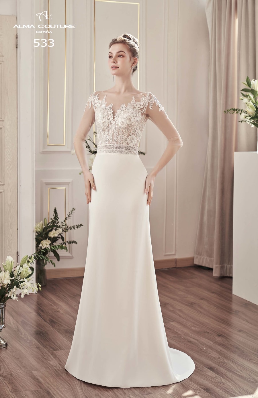 Vestido 533 da Alma Couture — Nelita Noivas Lisboa