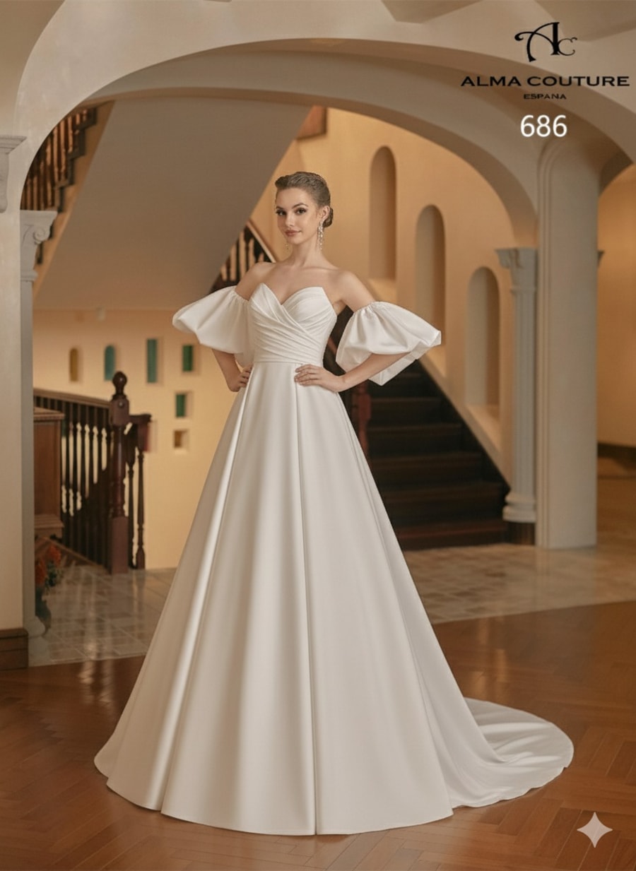 Vestido 686 da Alma Couture — Nelita Noivas Lisboa