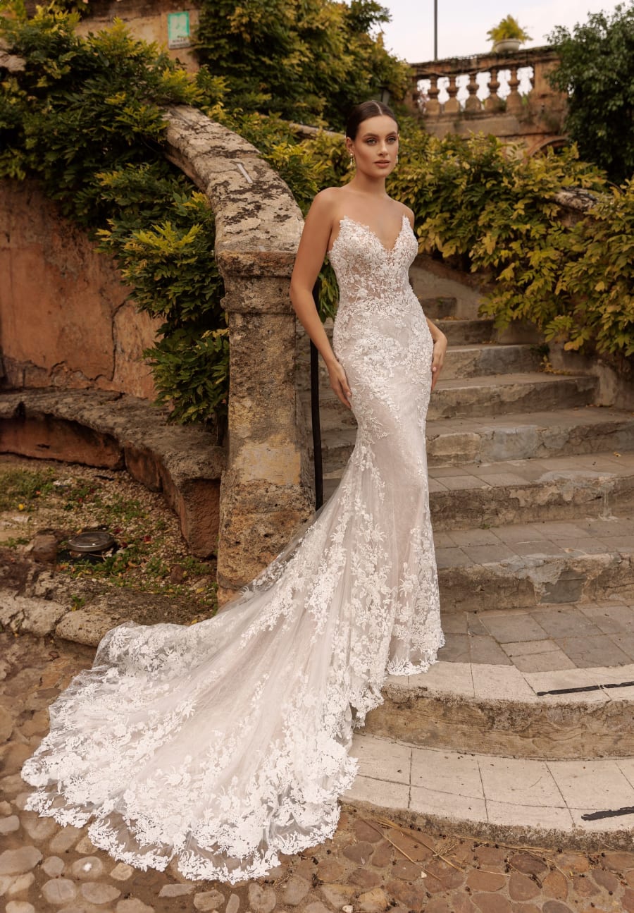 Vestido 3530 da Monica Loretti — Nelita Noivas Lisboa