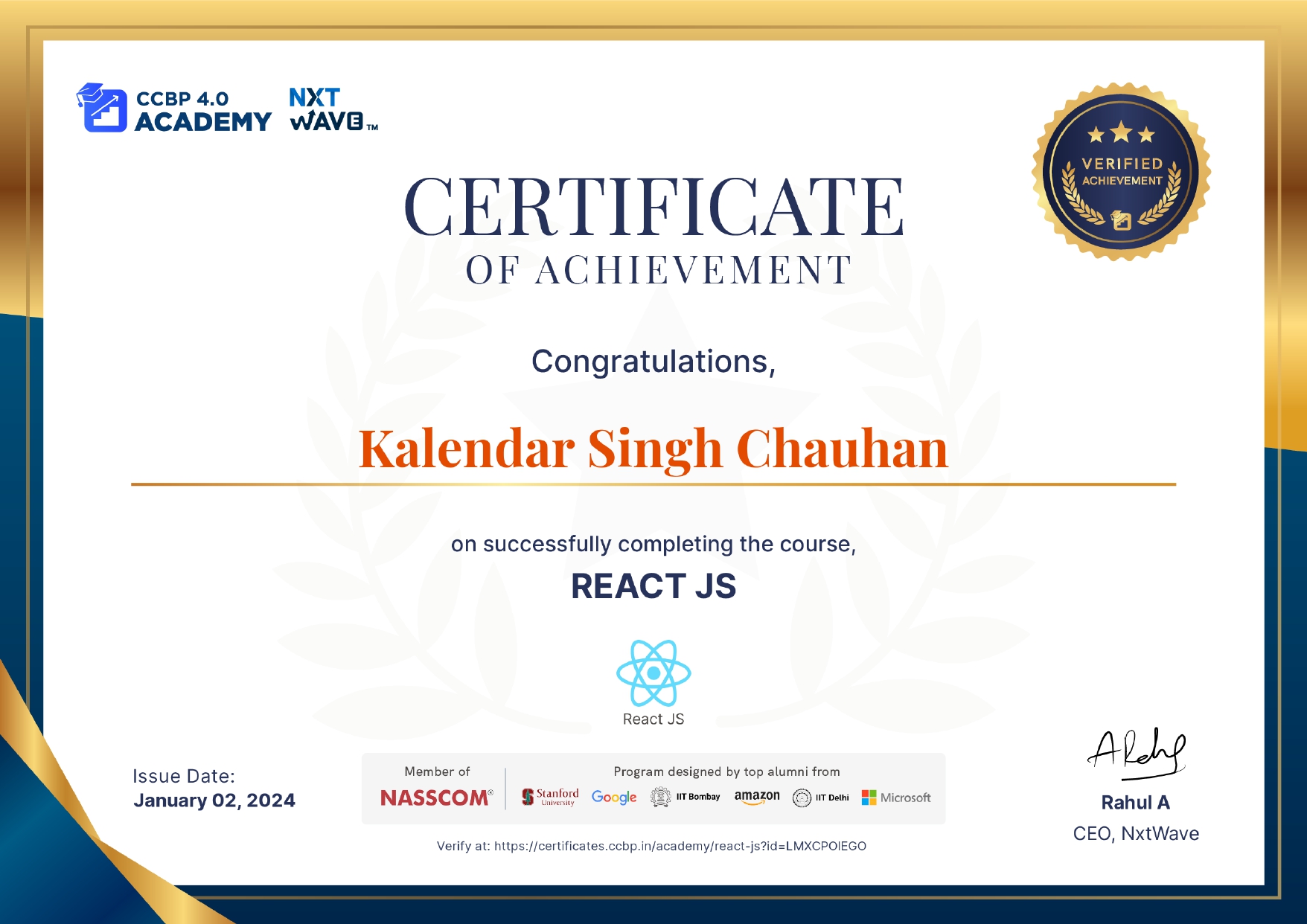 Certificate 11