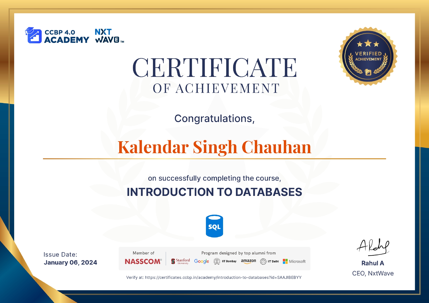 Certificate 10