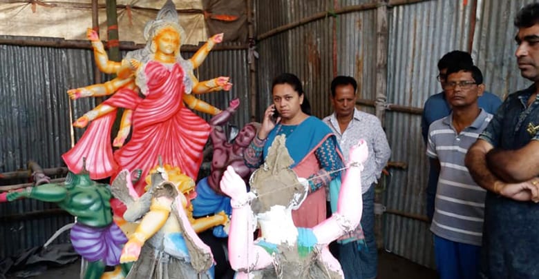 মুক্তাগাছায় দুর্গামন্ডপের প্রতিমা ভাংচুর মুক্তাগাছায় দুর্গামন্ডপের প্রতিমা ভাংচুর