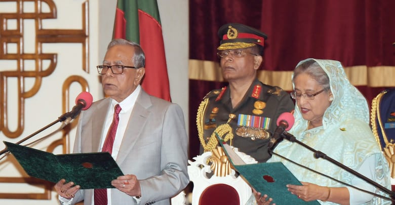 শেখ হাসিনা চতুর্থবারের মত প্রধানমন্ত্রী হিসেবে শপথ নিলেন শেখ হাসিনা, ৪৭ সদস্যের মন্ত্রিসভা গঠন চতুর্থবারের মত প্রধানমন্ত্রী হিসেবে শপথ নিলেন শেখ হাসিনা, ৪৭ সদস্যের মন্ত্রিসভা গঠন