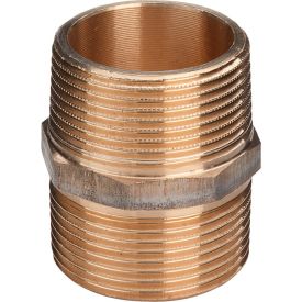 DRAADFITTING BRONS DUBBELE NIPPEL 1/8 img