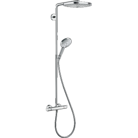 HANSGROHE RAINDANCE SELECT 300 2-JET SHOWERPIPE (THERMOSTAAT + HOOFDDOUCHE + HANDDOUCHE) CHROOM img