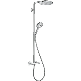 HANSGROHE RAINDANCE SELECT S SHOWERPIPE 240 1 JET POWDERRAIN CHROOM img