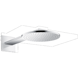 HANSGROHE AXOR HOOFDDOUCHE 250 1JET WANDMODEL POWDERRAIN CHROOM img