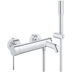 GROHE ESSENCE 2 GATS EENGREEPSMENGKRAAN BAD/DOUCHE OPBOUW 1/2" + DOUCHEGARNITUUR CHROOM img