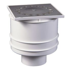 DYKA DOUCHESIFON ONDERUITLAAT DIA 50 MM 10x10 CM RVS img