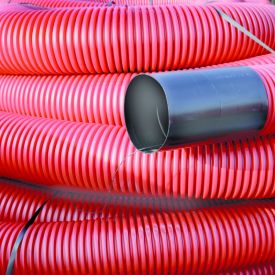 DYKA PE KABELBESCHERMINGSBUIS DUBBELWANDIG DIA 75 ROL 50 M.VERKOOP PER ROL.PRIJS PER METER img