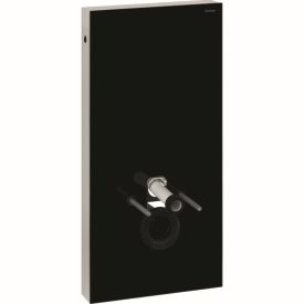 GEBERIT MONOLITH WC-MODULE VOOR HANGOTOILET 101CM ZWART GLAS / ALUMINIUM img