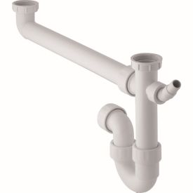 GEBERIT AFVOERGARNITUUR 2 SPOELBAK KLEMK+AANSLUIT 6/4" X 40 MM img