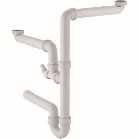 GEBERIT AFVOERGARNITUUR 2 SPOELBAK 6/4"X 40 MM img