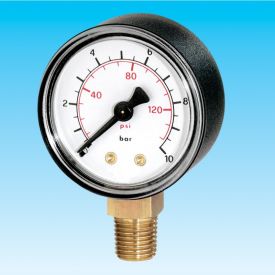 EURO-INDEX BUISVEERMANOMETER RF 63 R 1/4" RAD 0/+6 img