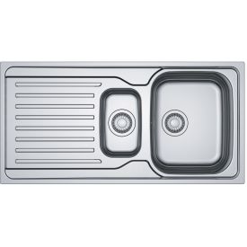 FRANKE ECO ANTEA GLAD 1000X510MM OMKEERBAAR INOX 1+1/2 BAK INBOUW img