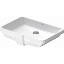 DURAVIT ARCHITEC WASTAFEL INBOUW ZONDER OVERLOOP + ZONDER KRAANGAT WIT img