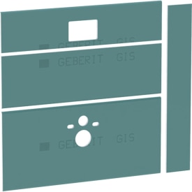 GEBERIT GISEASY MODULE VOOR OPHANGMODEL 120CM MET INBOUWRESERVOIR VERSTELBAAR 90-125 img