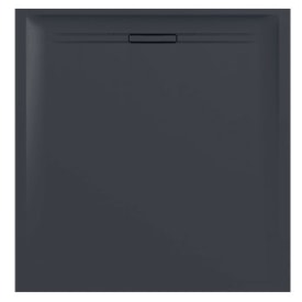 GEBERIT SESTRA RECHTHOEKIGE DOUCHEBAK 120X90CM LEISTEENSTRUCTUUR GRAFIET img