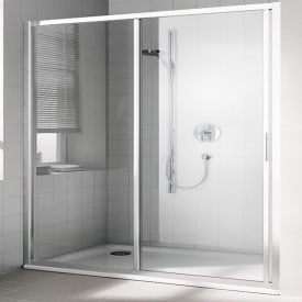 KERMI CADA XS SCHUIFDEUR 2-DELIG 4MM RECHTS 1060-1110MM ZILV HOOGGL HELDER CADACLEAN GLAS img