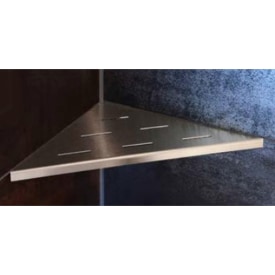 AQUAWARE LOOOX CORNER SHELF 30 DOUCHEHOUDER HOEK 31BX5.5HX52.5D CM GEBORSTELD RVS img