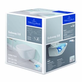 VILLEROY&BOCH SUBWAY 3.0 TWIST FLUSH COMBI-PACK WANDCLOSET MET ZITTING WIT ALPIN img
