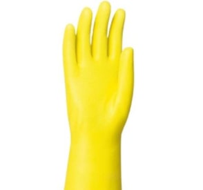 HUISHOUDHANDSCHOENEN LATEX GEEL LAT2005 MAAT M img